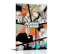 UNFANRWZW Jujutsu Kaisen Poster puzzle Anime Peinture décorative sur toile Art mural pour salon, chambre à coucher, art mural, impression d'image moderne, décoration de salle familiale, 50 x 75 cm