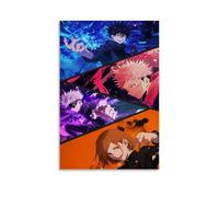 UNFANRWZW Jujutsu Kaisen Poster puzzle Anime Peinture décorative sur toile Art mural pour salon, chambre à coucher, art mural, impression d'image moderne, décoration de salle familiale, 50 x 75 cm