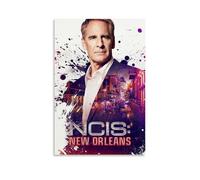 UNFANRWZW NCIS New Orleans Season 5 Poster décoratif sur toile, art mural, pour salon, chambre à coucher, impression photo, moderne, décoration de salle familiale, 20 x 30 cm