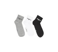 UNGARO Lot de 3 paires de chaussettes Low Cut - 43/46 Noir, Gris, Blanc