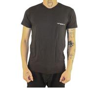Ungaro T-shirt uni manches courtes col V petit logo Coy Noir Homme M