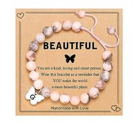 UNGENT THEM Bracelets à breloques avec initiale papillon, cadeaux d'anniversaire, de Saint-Valentin, de Noël pour femmes et filles, 5.5-10 inches, Argent, Pas de gemme