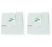 Unger Chiffons en Microfibre MicroWipe 200 -Blanc - 40 x 40 cm - 80% Polyester / 20% Polyamide - ME40W (Lot de 2)