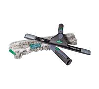 UNGER Kit de démarrage pour le nettoyage des vitres ErgoTec Ninja 2en1 (avec raclette et mouilleur, pour le nettoyage professionnel des vitres / nettoyage du verre) AKN10