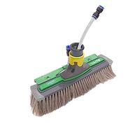 UNGER NLITE Power Brosse complète 41 cm (Non étirable avec tuyau + raccord rapide, tête de brosse pivotante à 180°, brosse avec protection contre les chocs et les bords, nettoyage en eau pure), NUK41