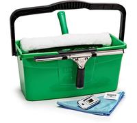 Unger PRO Set complet 5in1 (incl. lave-vitres, essuie-vitres, chiffon microfibre, raclette de sécurité, seau 12 l, pour le netto28