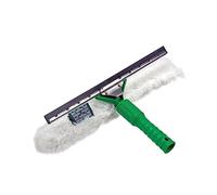 Unger VP450 VisaVersa Raclette de fenêtre et Lave-vitres 2 en 1 - Équipement de Nettoyage de vitres sans Traces - 45 cm, Vert