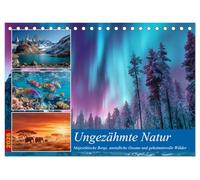Ungezähmte Natur (Tischkalender 2026 DIN A5 quer), CALVENDO Monatskalender: Dieser Wandkalender zeigt die schönsten Naturwunder der Erde, von ... Wälder bis zu den unendlichen Ozeanen.