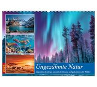 Ungezähmte Natur (Wandkalender 2026 DIN A2 quer), CALVENDO Monatskalender: Dieser Wandkalender zeigt die schönsten Naturwunder der Erde, von ... Wälder bis zu den unendlichen Ozeanen.