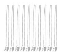UNGFEI Lot de 10 chaînes de serviette avec clips en alliage pour fixation de serviettes de table pour personnes âgées 50 cm