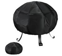 UNGFEI Lot de 2 housses de brasero rondes imperméables et robustes avec cordon de serrage pour barbecue extérieur, 85 cm et 77 cm