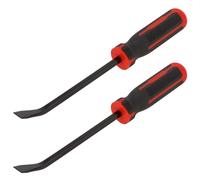 UNGFEI Lot de 2 pieds-biche à burin, 300 mm, petit outil de pied-de-biche avec têtes d'impact en métal et poignée souple en plastique, barres de levier robustes pour pneus de voiture, camion, moto