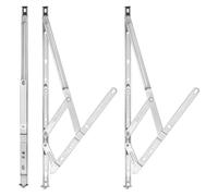 UNGFEI Lot de 3 charnières de fenêtre universelles à suspension latérale de 40,6 cm, charnières de fenêtre en acier inoxydable 304, charnières de fenêtre à double vitrage pour fenêtres de séjour (410