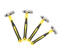 UNGFEI Lot de 4 marteaux à panne sphérique de 453,6 g + 680,4 g + 907,2 g + 1,360,8 g, marteau à panne sphérique avec poignée en caoutchouc antidérapant, marteaux à tête ronde en métal pour usage