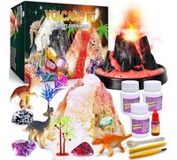 UNGLINGA Kit scientifique volcan éruption pour enfants, creuser des pierres précieuses et éruption de neige, expérience de chimie, jouets de laboratoire pour garçons et filles