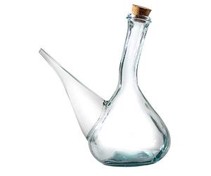 UNGROL - Porron en Verre Transparent 1L - Capacité 100 cl - Style Champêtre Rustique