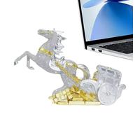 Ungtyb 2026 Horse Year Statue - Chinese Horse Decor | Resin Figurine for Wealth Blessing, Good Luck, Prosperity, Home Office Desktop Cabinet Table Display, Collectible Traditional Keepsake G