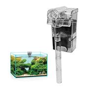 Ungtyb Aquarium Filter, Fish Tanks Filtering Machine, Hangable Compact External Filter, Freshwater Saltwater Fish Shrimp Tank Water Purification, Quiet Efficient System, 1.77x1.1 inches