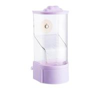 Ungtyb Automatic Bird Feeder for Cage, Large Capacity No Messed Food Dispenser, Anti Spill Husks Separation Feeder, Perch Integrated Design, Removable Tray for Parrots, Finches, Canaries