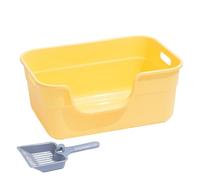 Ungtyb Bac à litière pour Chat, bac à litière pour Chat - Toilettes pour Extra Profondes à Dessus Ouvert - Boîtes Anti-déversement pour, bac à pour, Fournitures pour Animaux de