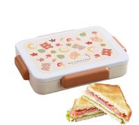 Ungtyb Boîte à lunch pour les, contenant de boîte snackle à 5 compartiments, organisateur alimentaire de style bentoo à l'épreuve des fuites, parfait pour les voyages d'été, l'école, le pique-nique,