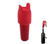 Ungtyb Bouchon de vin - Bouchon hermétique résistant à la chaleur réutilisable, bouchon de bouteille en silicone - pour bar à champagne, cuisine, bas de Noël pour hommes et femmes, hommes, bière, soda