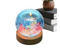 Ungtyb Bougie Aquarium Bulle Poisson,Mignonne Lumière LED Décorative Esthétique - D'Intérieur Bougie Poisson Bulle - Pour Chambre Méditation Spa Yoga Bureau Table Maison Décoration