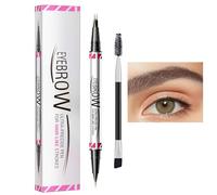 Ungtyb Brow Sculpting Pencil, Waterproof Eyebrow Pen, Long Lasting Smudge Proof, 2 in 1 Natural Looking Eye Liner, Ideal for Travel, Shopping, Business Trips, 1ml+1ml