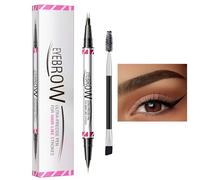 Ungtyb Brow Sculpting Pencil, Waterproof Eyebrow Pen, Long Lasting Smudge Proof, 2 in 1 Natural Looking Eye Liner, Ideal for Travel, Shopping, Business Trips, 1ml+1ml