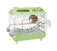 Ungtyb Cage pour Calopsitte,Transporteur Transparent Portable pour Perruche Calopsitte,Cage pour Canaris avec Perchoir en Bois | pour Perruches Et Perroquets D'Intérieur