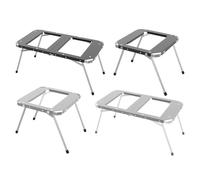 Ungtyb Camping Table, Folding, Heavyduty Scratch Resistant, Furniture, Patchable Lightweight Table Perfect for Fire Pit Cooking and Tour, 18.31inx17.91x15.55in