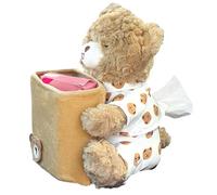 Ungtyb Car Trash Bin - 2n1 Cute Plush Bear Waterproof Auto Organizer | Truck Trash Can for Vehicle Interior, Home, Desk, Table, Bedside, Dresser, Camping, Bedroom, Travel, Party, Snack Storage