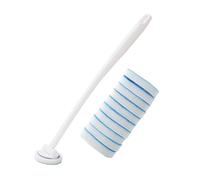 Ungtyb Car Window Cleaning Brush, Windshield Cleaner Long Handle, Streak Ant Fog Tool, Oil Film Remover, Replaceable Head Glass Wiper for Automotive and Home Glass 1 X