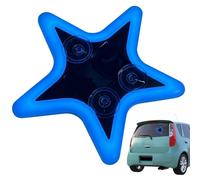 Ungtyb Car Window Light - Star Shape Solar Powered Neon Lamp | Ambient Interior Lighting with Suction Cup, LED Atmosphere Glow with Auto Sensor, Van Decorative Accessory for Road Trip