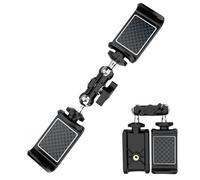 Ungtyb Cell Phone Fence Mount - Foldable Holder Clamp | Baseball Dugout Clip with Backstop Grip, Backstop Chain Link Rig for Action Cameras, Tennis Recording Gear for Live Sports Streaming