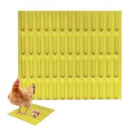 Ungtyb Chicken Nesting Mat, Roosting Pad Cushion, Breathable Non-Slip Surfaces, Washable Reusable Design for Backyard Poultry Coop Farming, 33,5 x 29 cm 190 g Silicone Jaune