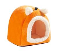 Ungtyb Chinchilla House, Soft Small Animal Hideaway, Hedgehog House, Chinchilla Accessories, Cute Bear Shape Hideaway, Adorable Pet Accessories, Small Animal Shelter for Cold Weather