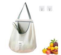 Ungtyb Classic Design Mesh Produce Bags, Reusable Fruit and Vegetable Bags, Breathable Vegetable Storage Bags, Kitchen Produce Storage Solutions 45x10x40cm for Indoor, Outdoor, Multicolor
