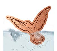 Ungtyb Copper Bird Bath - Portable Outdoor Garden Bowl for Birds Drinking and Cleaning | Metal Basin Yard Patio Balcony Pond Perfect for Decor Wildlife Water Station Exterior Use
