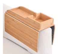 Ungtyb Couch Arm Tray, Foldable Armrest Tray, Anti Slip Sofa Server, Recliner Drink Holder with Versatile Storage and Organization for Chaise Lounges, and Sofas, 1 Piece