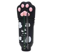 Ungtyb Cute Cat Design Pencil Pouch, Silicone Pencil Case, Multifunctional Cat Paw Pencil Case, Durable Pen Case Organizer 8,66 x 2,56 x 2,95 Inches for Kids, Boys and Girls, Student (Multicolor),