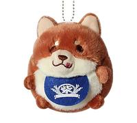 Ungtyb Design Pendant, Cute Bag Charm, Plush Shibas Keychain, Inus Keychain 7x9cm for Men and Women, Present, Indoor, Brown, Pink, Grey Color, Dark Brown,