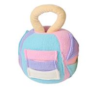 Ungtyb Dog Squeaky Plush Ball, Interactive Snuffle Chew Toy, Soft Treat-Finding Noisemaker, Gentle Teeth Cleaner for Small & Large Breeds, Small to Medium Dogs, 4,72 x 4,72 x 7 in