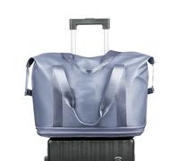 Ungtyb Duffle Bag, Sac de Voyage, Rolling Bag, Expandable Storage, Waterproof Material Black Large Carry on for Airport Overnight Trip Or Dance Gear, 13,78 x 17,72 x 0,79 inches, Bleu,