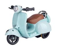 Ungtyb Electric Motorcycle Toy, 360 Degree Rotating Stunt Bikes, Lightweight Sturdy with Lights and Sound, Decorative Compact Portable, Battery Powered Figure Car for Home, 19 x 9,5 x 12,5 cm