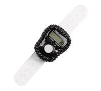Ungtyb Electronic Counter, Finger Clicker, LCD Tally Ring, Resettable Number Trackers, Adjustable Strap Display, for Knitting, Lap Counting, Prayer, 10,16 cm Multicolore