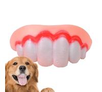 Ungtyb Faux Dents pour Chiens | Faux Dents en Silicone pour blagues - pour Animaux de Compagnie Jeu Stimulant Famille Maison Voyage intérieur extérieur Noël Amusant avec Amis