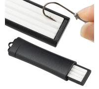 Ungtyb Fish Hook Case - Retractable Fishing Hook Sharpener Stone | Polish Retractable Grinding Tool Lure Portable Sharpening Stone for Angler Bass Trout Fishing Gear, 3.35in