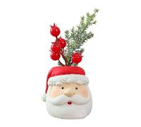Ungtyb Flower Pot - Christmas Plant Decorations | Festive Tabletop Decoration with Realistic Greenery Strong Weather Resistant Design, for Home, Desk, Mantel, Party, and Winter Holiday Décor