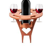 Ungtyb Folding Picnic Table - Lightweight Outdoor Desk with Cup Holder Portable Wine Table | Aluminum Frame Compact Surfaces for Park Beach Lawn Garden Patio BBQ Camping Outdoor Gathering